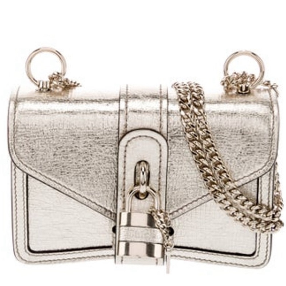 Chloe Aby Mini Crossbody Handbag Gold - Picture 8 of 13